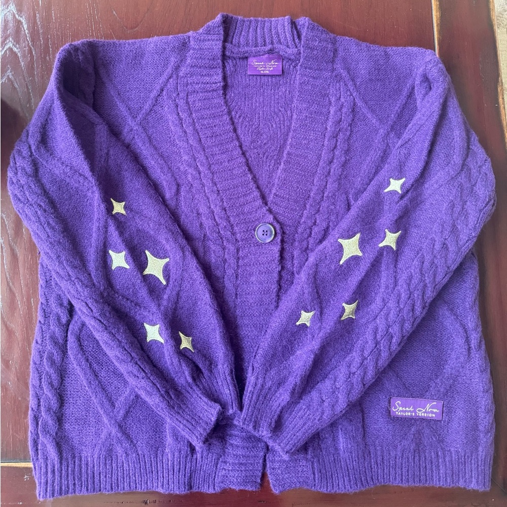 💜💛💜 Taylor Swift - Speak Now (Taylor’s Version) Cardigan - XL/2XL 💜💛💜